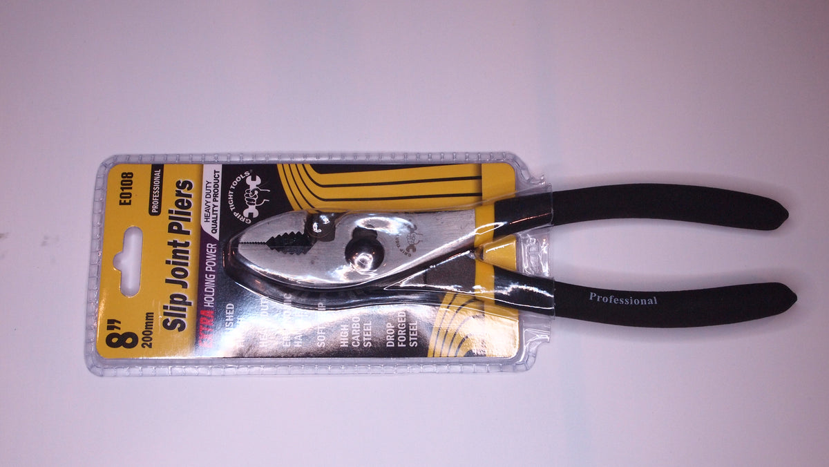 8" Slip Joint Pliers — Polish Finish