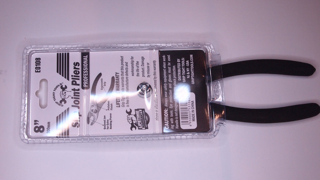 8" Slip Joint Pliers — Polish Finish