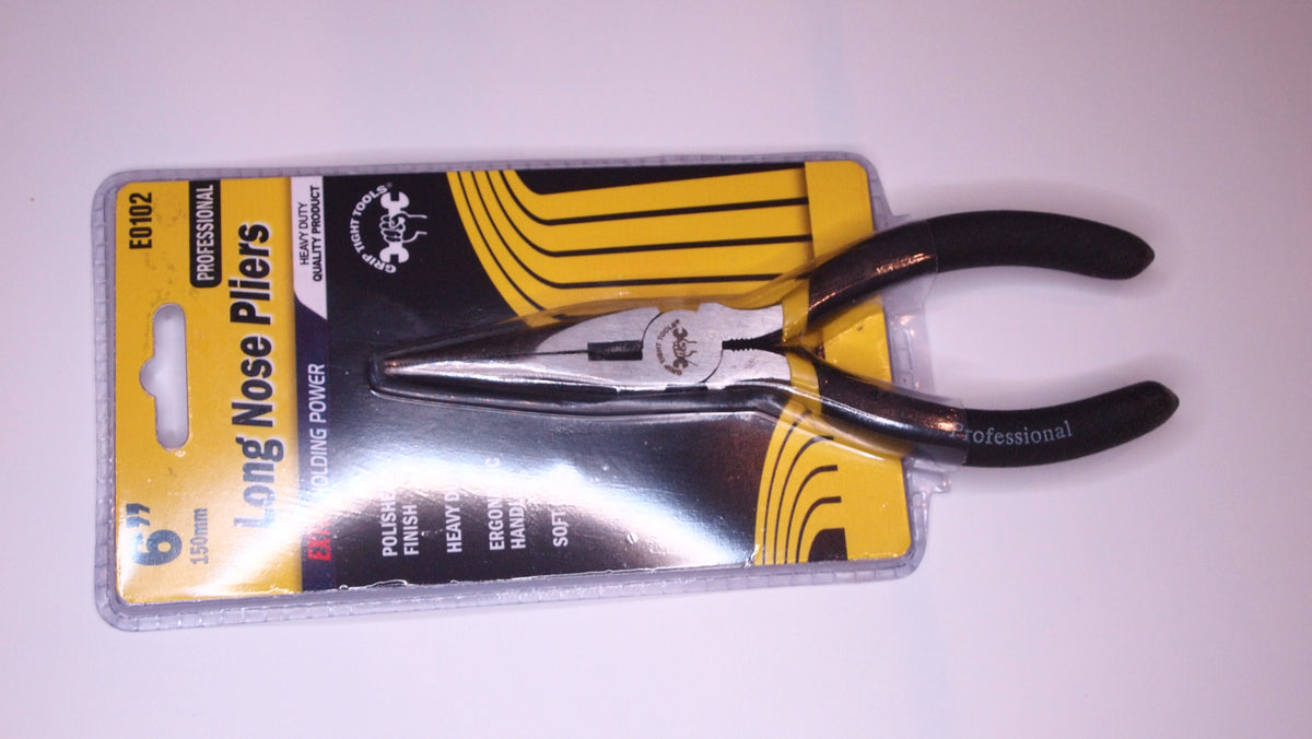 6" Long Nose Pliers — Polish Finish