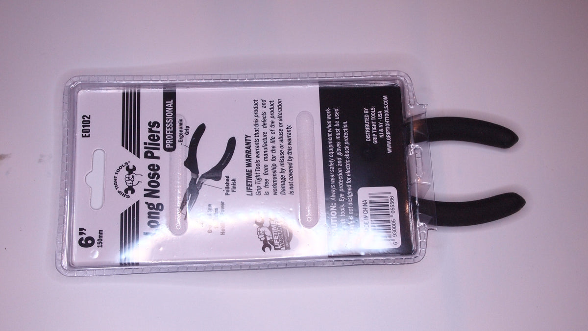 6" Long Nose Pliers — Polish Finish